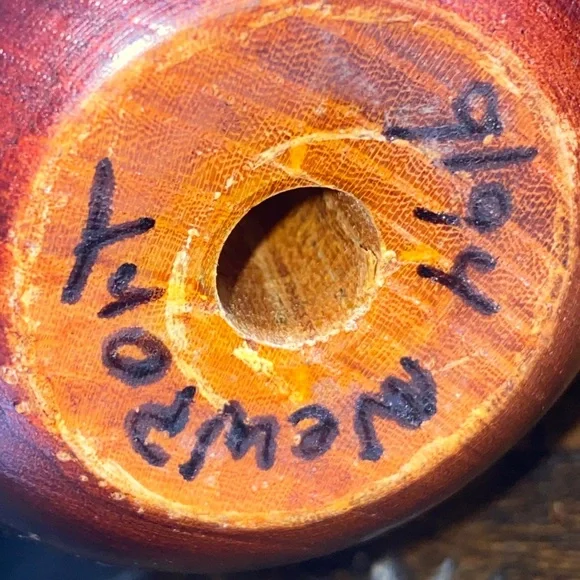 Daruma Japanese wooden doll Newport kokeshi Handcrafted. - Picture 9 of 10